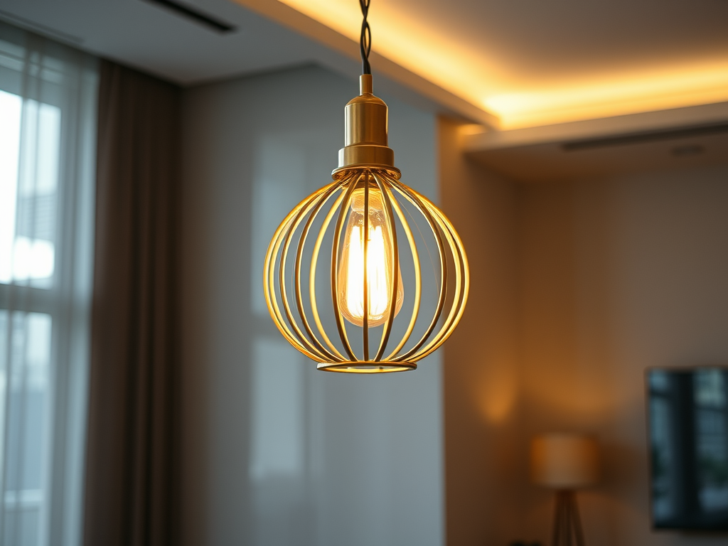 Elegant Gold Pendant Light for Modern Spaces