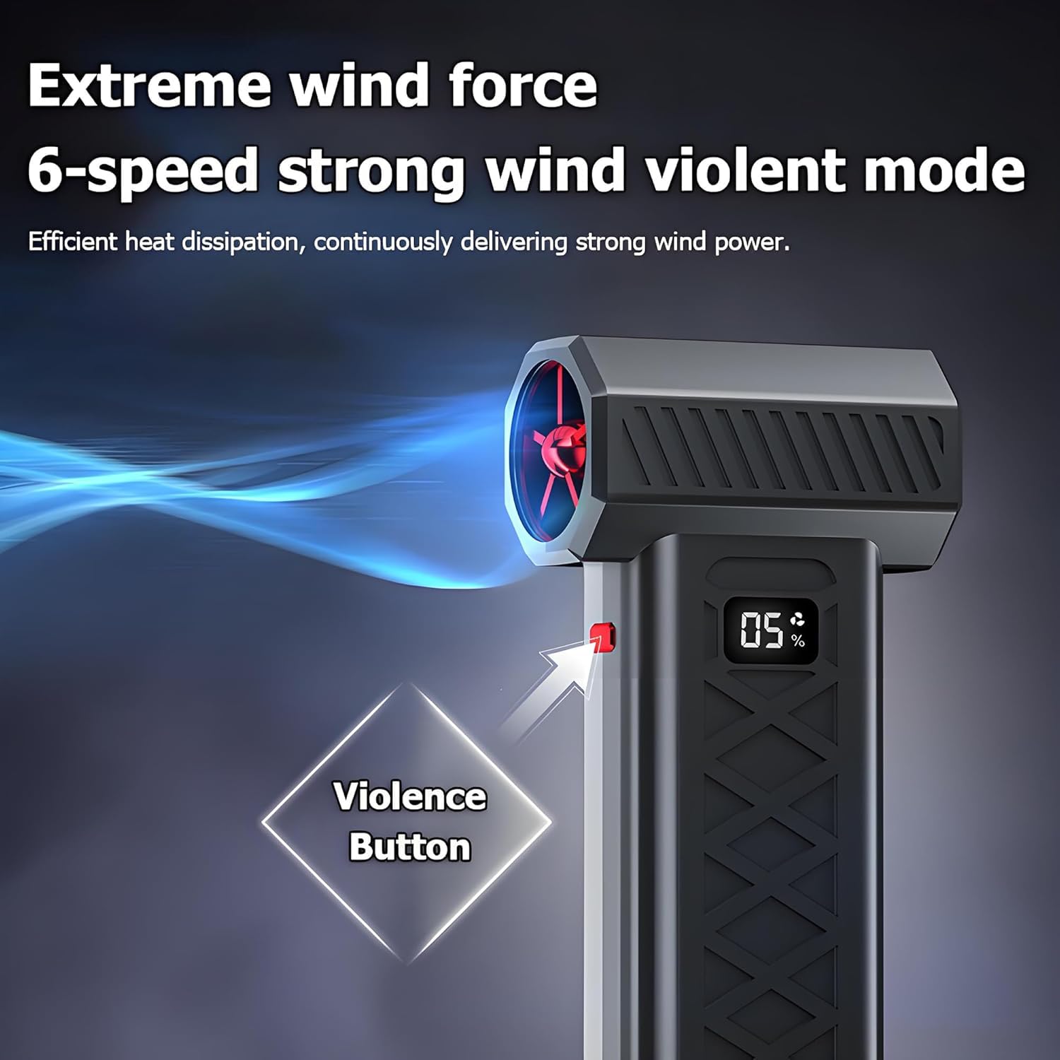 Powerful Mini Turbo Snow Blower for Easy Car and Home Use