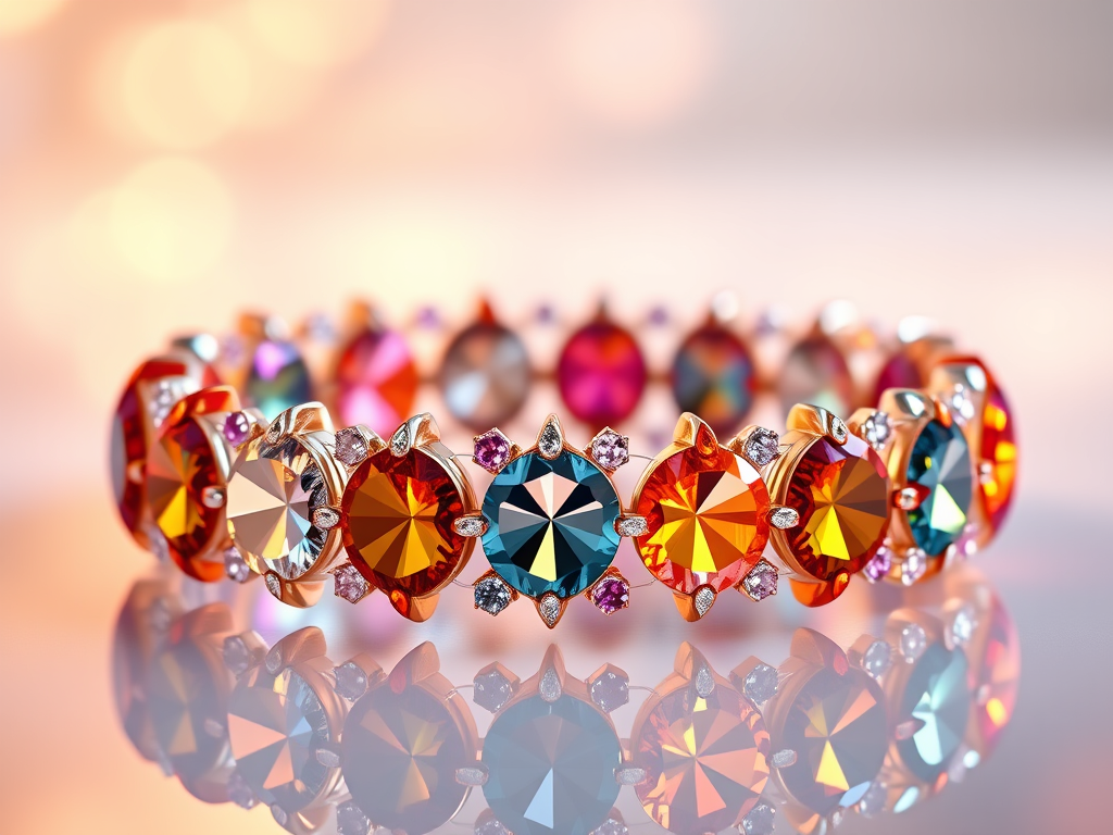 Swarovski Gema Bracelet: Multicolored Crystal Elegance